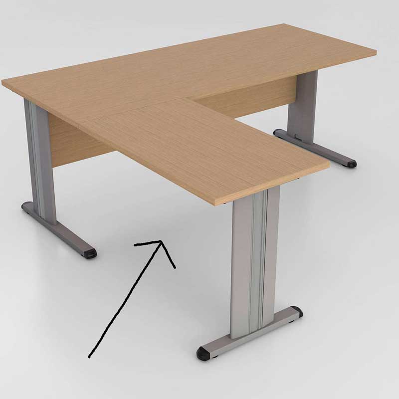 Ala para mesa oficina Eco-C. Mobiliario para despachos.